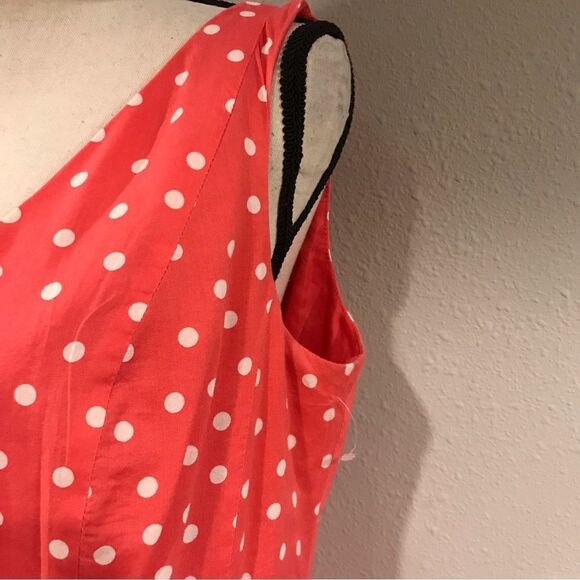 Sleeveless v-neck dot print dress‎ - Picture 3 of 12